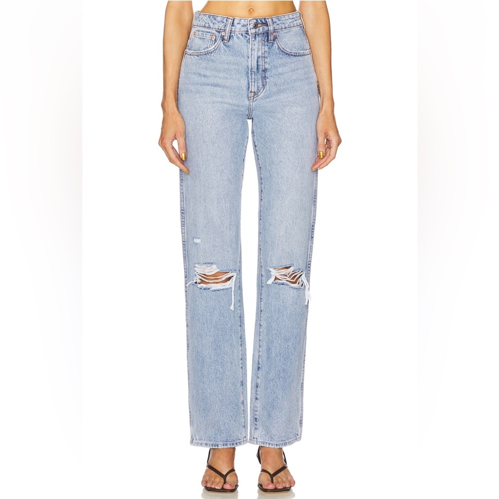 GRLFRND Sara Super High Rise Slim Straight Jeans